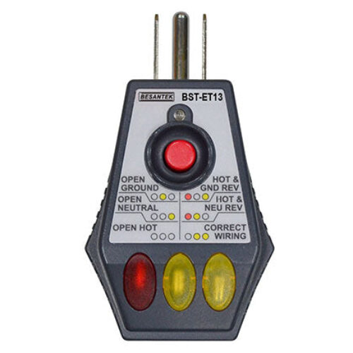 BESANTEK BST-ET13 GFCI SOCKET TESTER